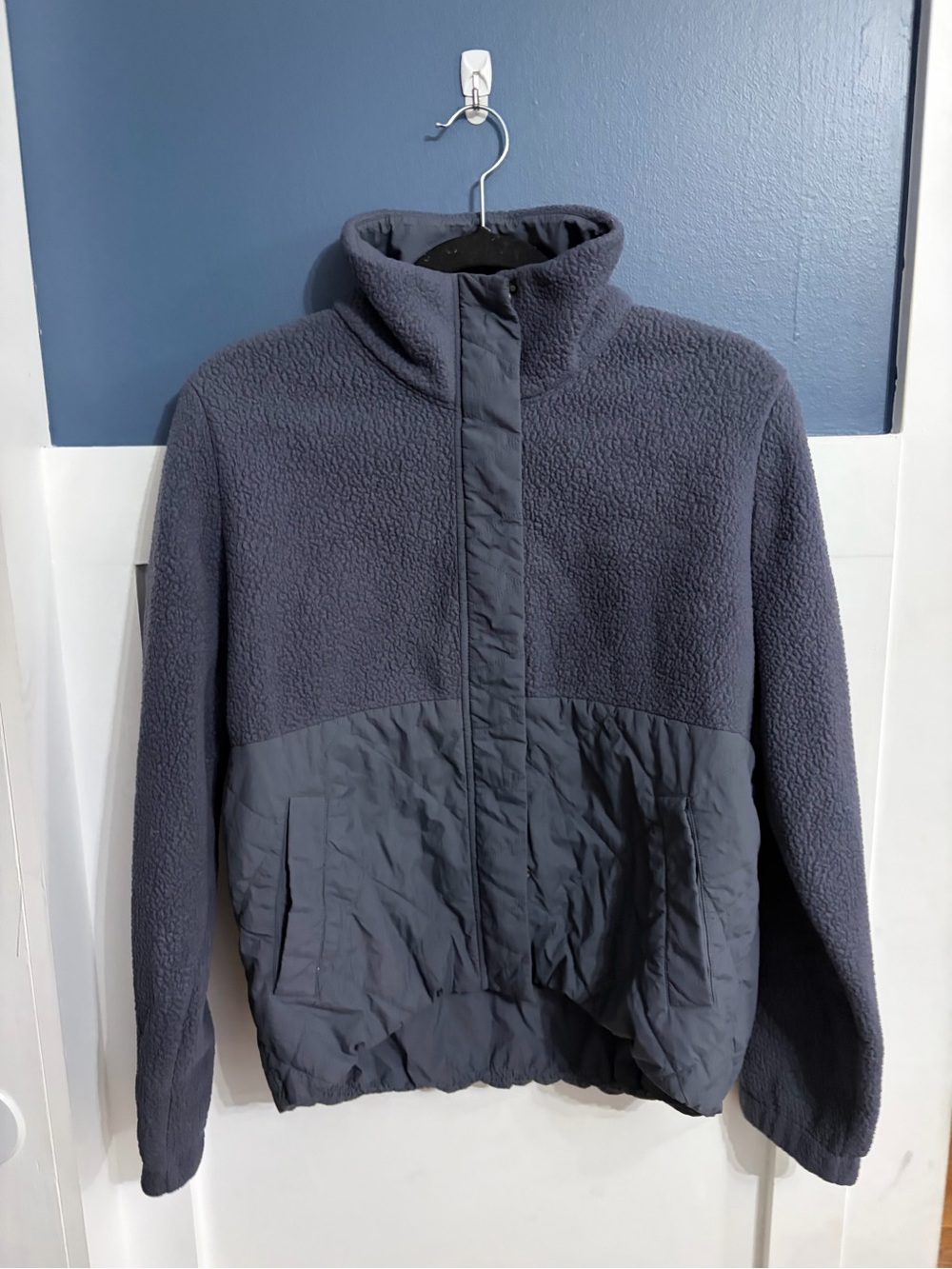 Vuori Women's Highland Sherpa Jacket Azure Blue Size Small VW538